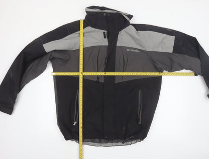 Columbia Men's Black M Interchange 3-in-1 Waterproof Jacket
