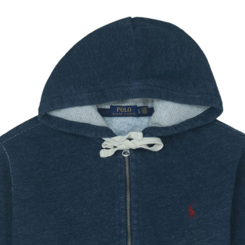 Ralph Lauren Men’s Blue Full Zip Hoodie L Regular Cotton Fleece
