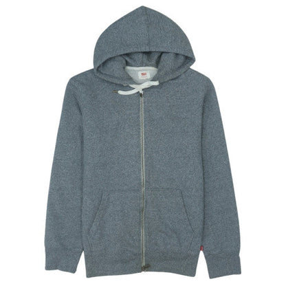 Levi's Men's Grey Full Zip Hoodie Size M Fleece Sweatshirt