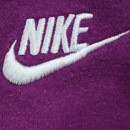 Nike Women's Purple Pullover Hoodie Size M Cotton Blend Logo