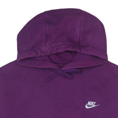Nike Women's Purple Pullover Hoodie Size M Cotton Blend Logo