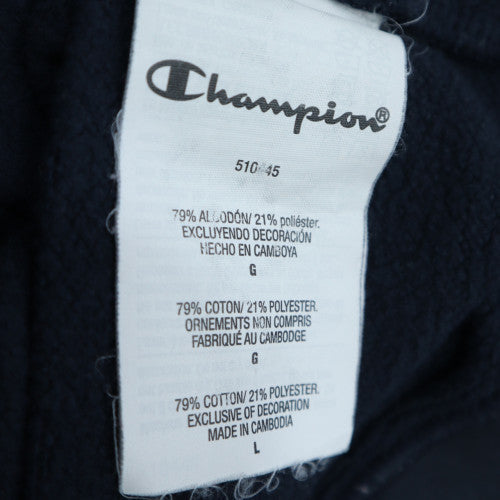 Champion Men's Blue Crew Neck Pullover Sweatshirt Size L