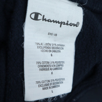 Champion Men's Blue Crew Neck Pullover Sweatshirt Size L