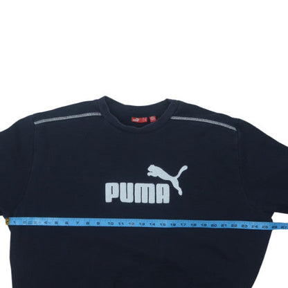 Puma Men's Blue XL Pullover Crew Neck Fleece Sports Sweatshirt