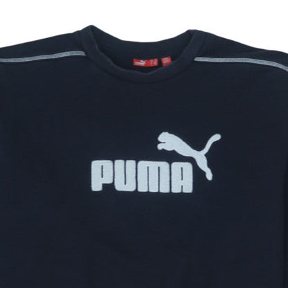 Puma Men's Blue XL Pullover Crew Neck Fleece Sports Sweatshirt