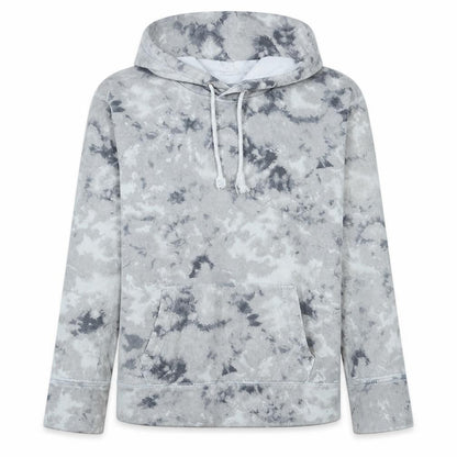 Hollister Women Grey Tie-Dye Pullover Hoodie XS Regular Fit