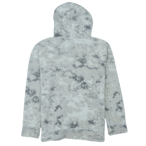 Hollister Women Grey Tie-Dye Pullover Hoodie XS Regular Fit