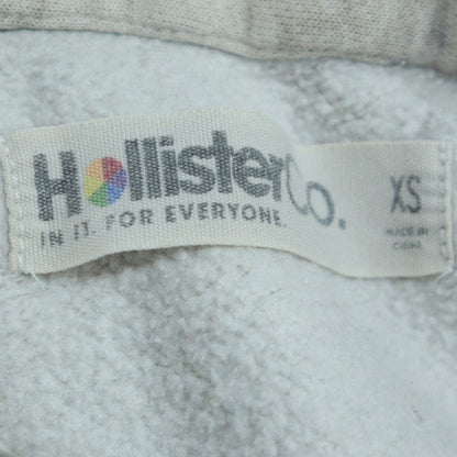 Hollister Women Grey Tie-Dye Pullover Hoodie XS Regular Fit