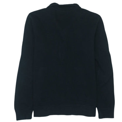 Nike Men's Black 1/2 Zip Pullover Sweatshirt M Fleece Cotton Blend