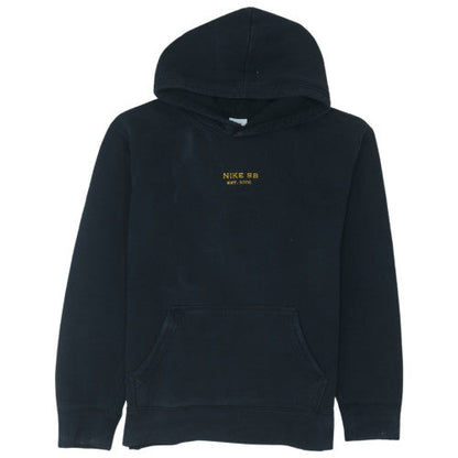 Nike SB Men's Black Small Pullover Hoodie Fleece Embroidered Logo