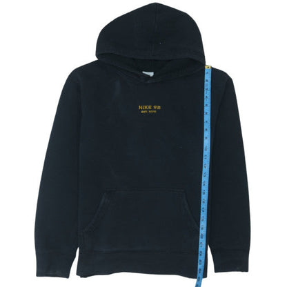 Nike SB Men's Black Small Pullover Hoodie Fleece Embroidered Logo