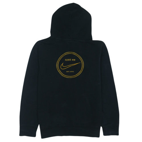 Nike SB Men's Black Small Pullover Hoodie Fleece Embroidered Logo