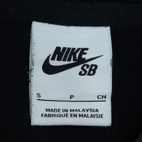 Nike SB Men's Black Small Pullover Hoodie Fleece Embroidered Logo