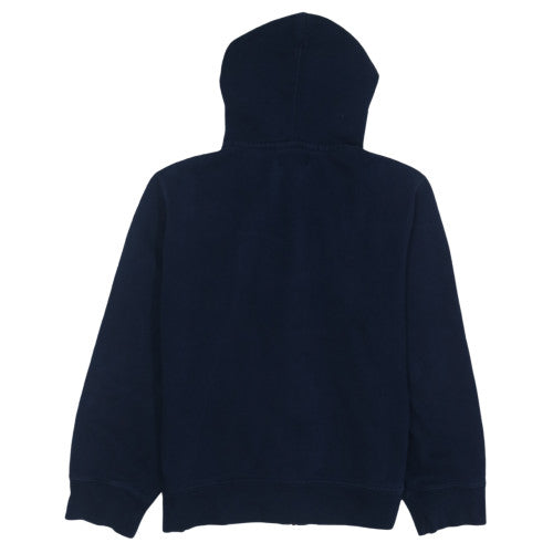 Ralph Lauren Men's Blue Full Zip Hoodie XL Cotton Blend Fleece