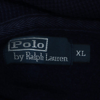 Ralph Lauren Men's Blue Full Zip Hoodie XL Cotton Blend Fleece