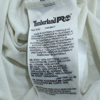 Timberland Pro White 2XL Classic Fit Crew Neck Graphic T-Shirt for Men