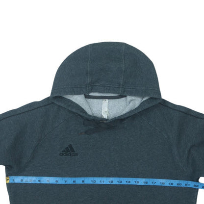 Adidas Men Grey Pullover Hoodie M Fleece Lined Sportswear
