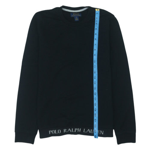 Polo Ralph Lauren Men's Black Crew Neck Pullover Sweatshirt Size S