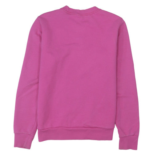 Reebok Womens Pink Crew Neck Sweatshirt Size M Cotton Blend Athletic