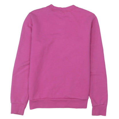 Reebok Womens Pink Crew Neck Sweatshirt Size M Cotton Blend Athletic