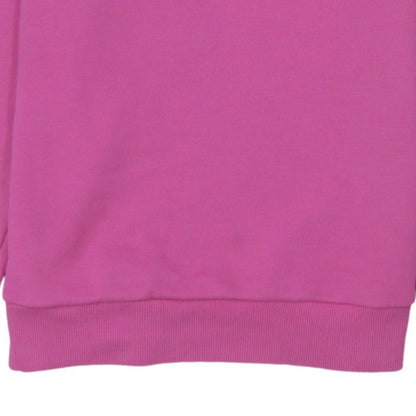 Reebok Womens Pink Crew Neck Sweatshirt Size M Cotton Blend Athletic