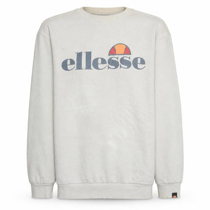 Ellesse Men's White Cotton Blend Pullover Sweatshirt M