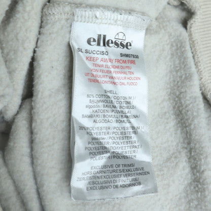 Ellesse Men's White Cotton Blend Pullover Sweatshirt M