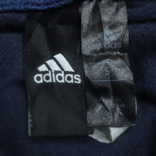 Adidas Men's Blue Pullover Hoodie Small Regular Fit Cotton Sportswear