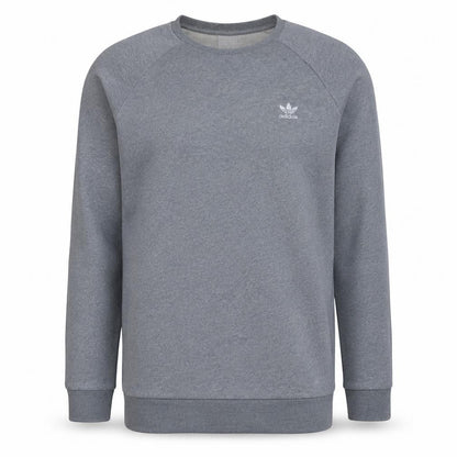 Adidas Mens Grey Crew Neck Pullover Sweatshirt Size M