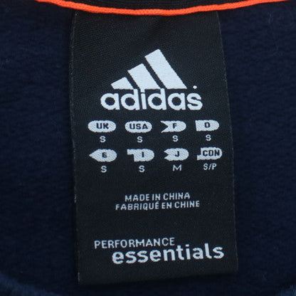 Adidas Men Blue Small Crew Neck Pullover Sweatshirt