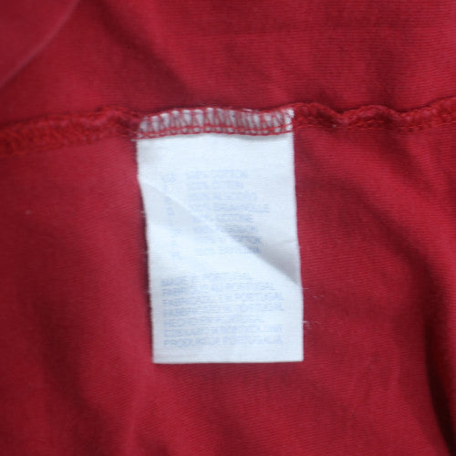 Reebok Mens Red Short Sleeve Crew Neck Cotton Sports T-Shirt Size M