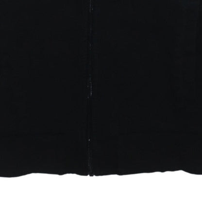 Calvin Klein Men's Black Full Zip Sweatshirt M Logo Trim Fleece