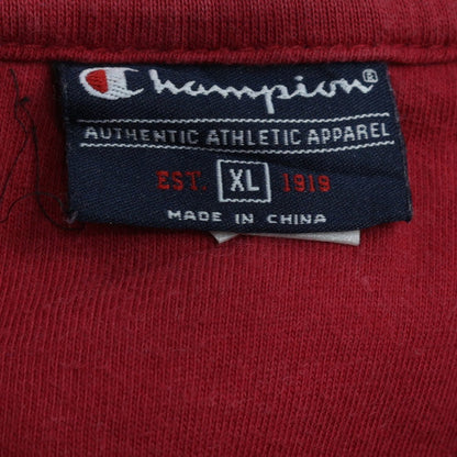 Champion Men's Red Full Zip Sweatshirt XL College Style