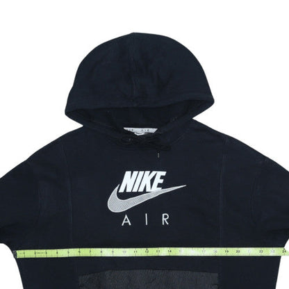Nike Men's Black Pullover Hoodie Small Fleece Logo Sportswear
