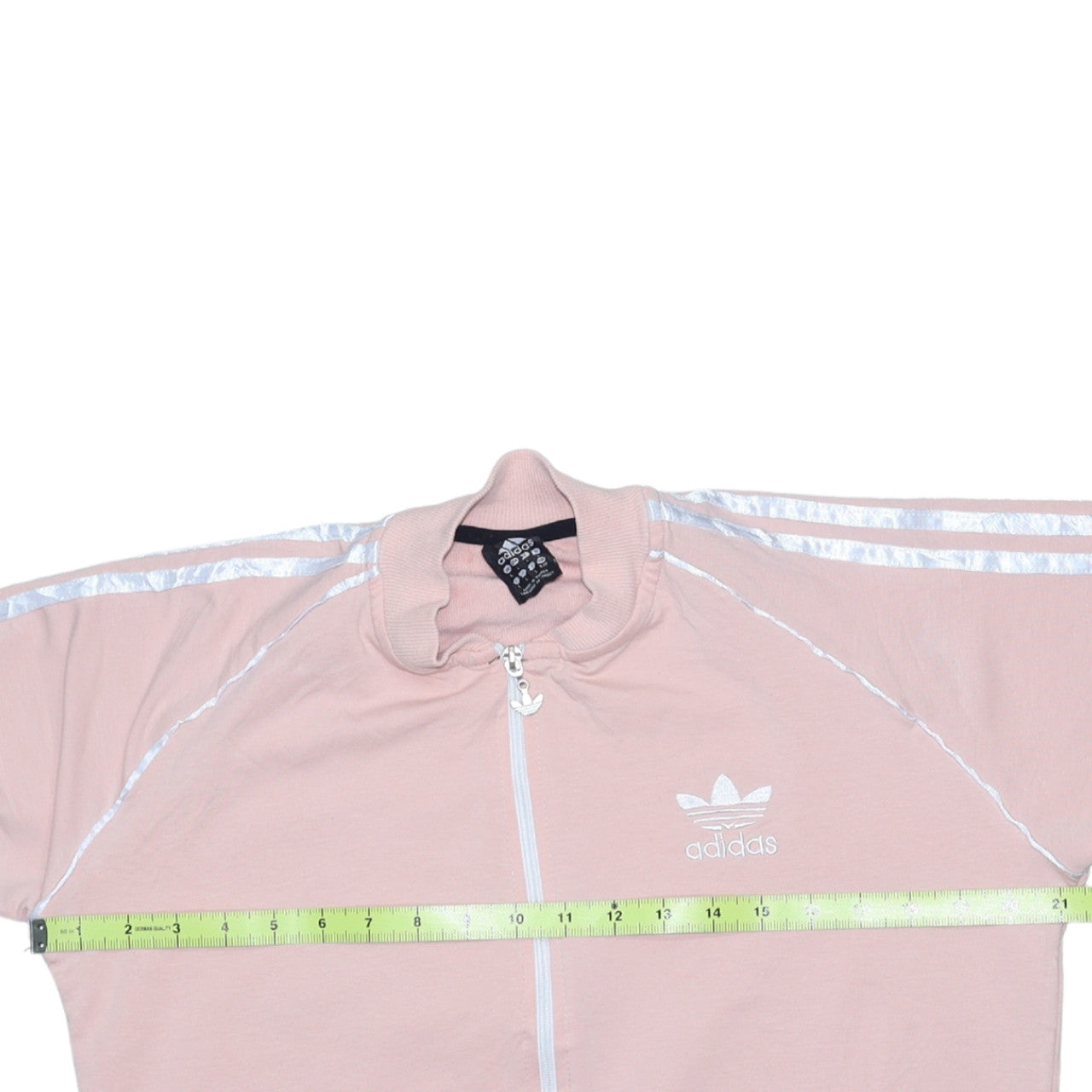 Adidas Womens Pink Full Zip Track Jacket Size 12 Regular Fit