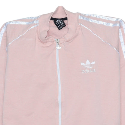 Adidas Womens Pink Full Zip Track Jacket Size 12 Regular Fit