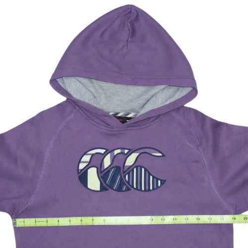 Canterbury Girls Purple 14 Years Pullover Hoodie with Logo Print