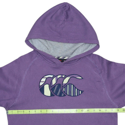 Canterbury Girls Purple 14 Years Pullover Hoodie with Logo Print