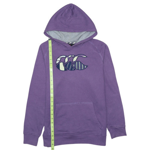 Canterbury Girls Purple 14 Years Pullover Hoodie with Logo Print