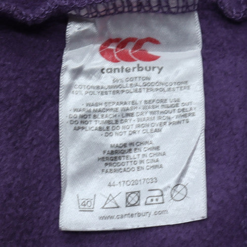 Canterbury Girls Purple 14 Years Pullover Hoodie with Logo Print