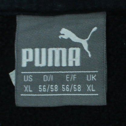 Puma Men's Black XL Pullover Hoodie with Logo and Drawstring