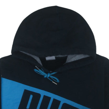 Puma Men's Black XL Pullover Hoodie with Logo and Drawstring
