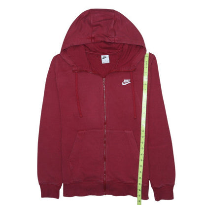Nike Men's Red Full Zip Hoodie Sweatshirt M Regular Fit