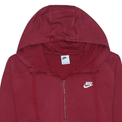Nike Men's Red Full Zip Hoodie Sweatshirt M Regular Fit
