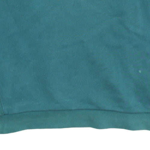 Adidas Men’s Green Logo Crew Neck Pullover Sweatshirt Size L