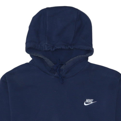 Nike Men's Blue Pullover Hoodie Fleece L Regular Fit Sportswear