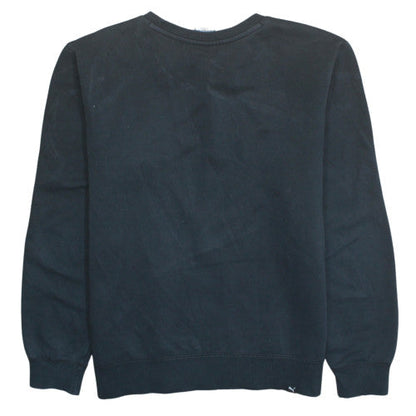 Puma Men's Black Crew Neck Cotton Pullover Sweatshirt M