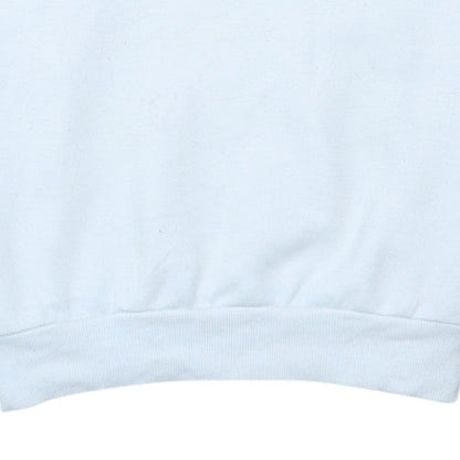 Adidas Mens White Crew Neck Logo Sweatshirt Size M
