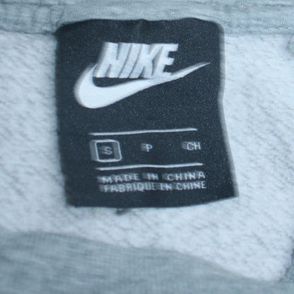 Nike Men's Grey Small Pullover Logo Crew Neck Sweatshirt
