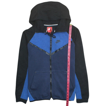 Nike Men's Blue Black Full Zip Hoodie XL Sportswear